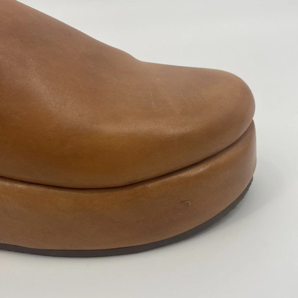 FREE PEOPLE Morgan Mules Leather Clog Platform - Picture 4 of 16